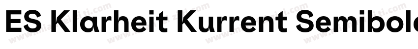 ES Klarheit Kurrent Semibold TRIAL字体转换